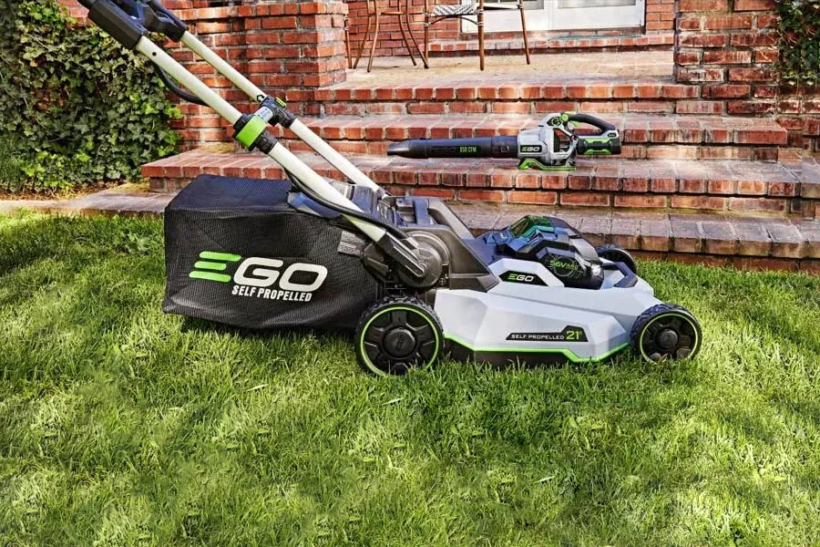 lithium ion battery powered lawn mowers