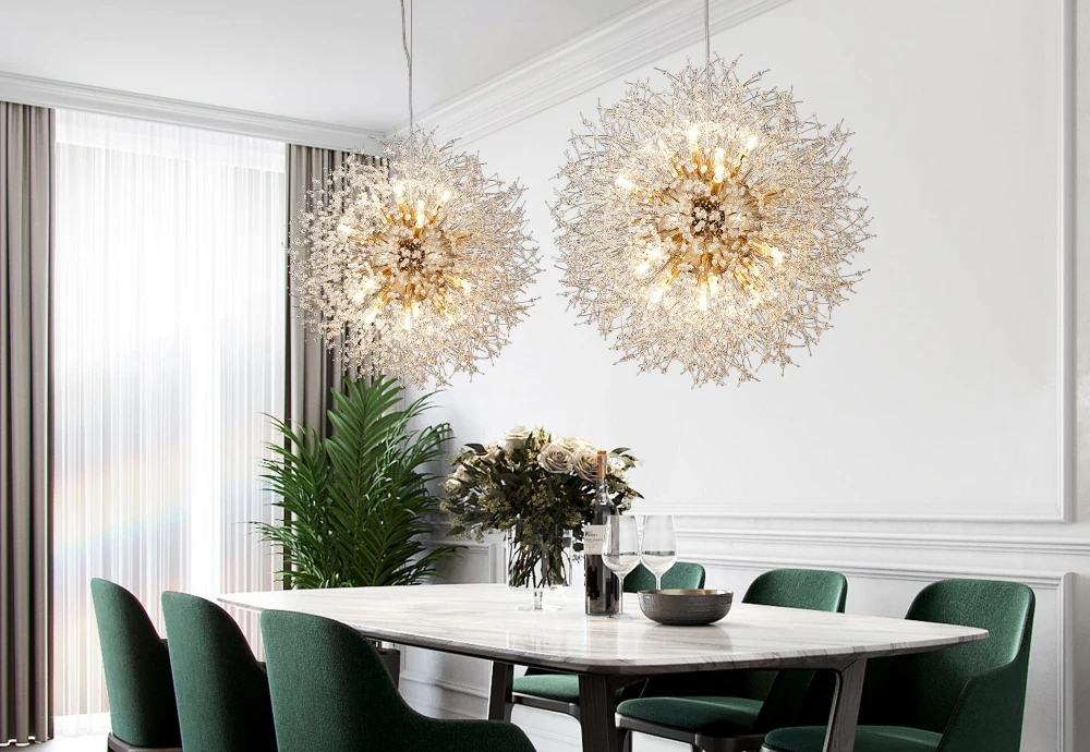 dining room crystal chandelier lighting