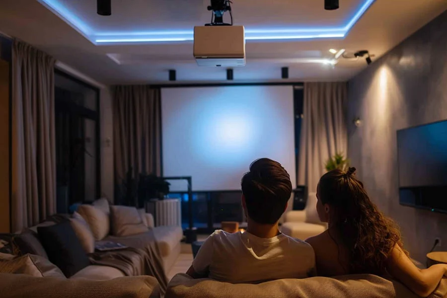 home theater system with projector